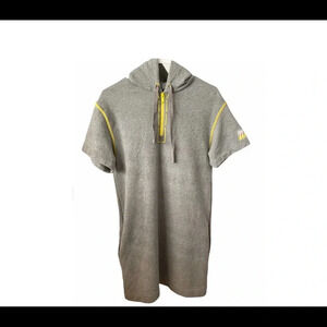 Marc By Marc Jacobs Sweatshirt Like Hooded Short Sleeves Dress Small